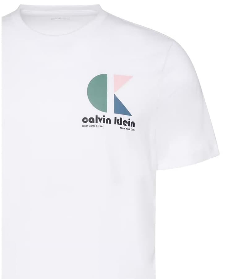 Ανδρικό T-shirt Λευκό Calvin Klein LV04RC843G-YAA