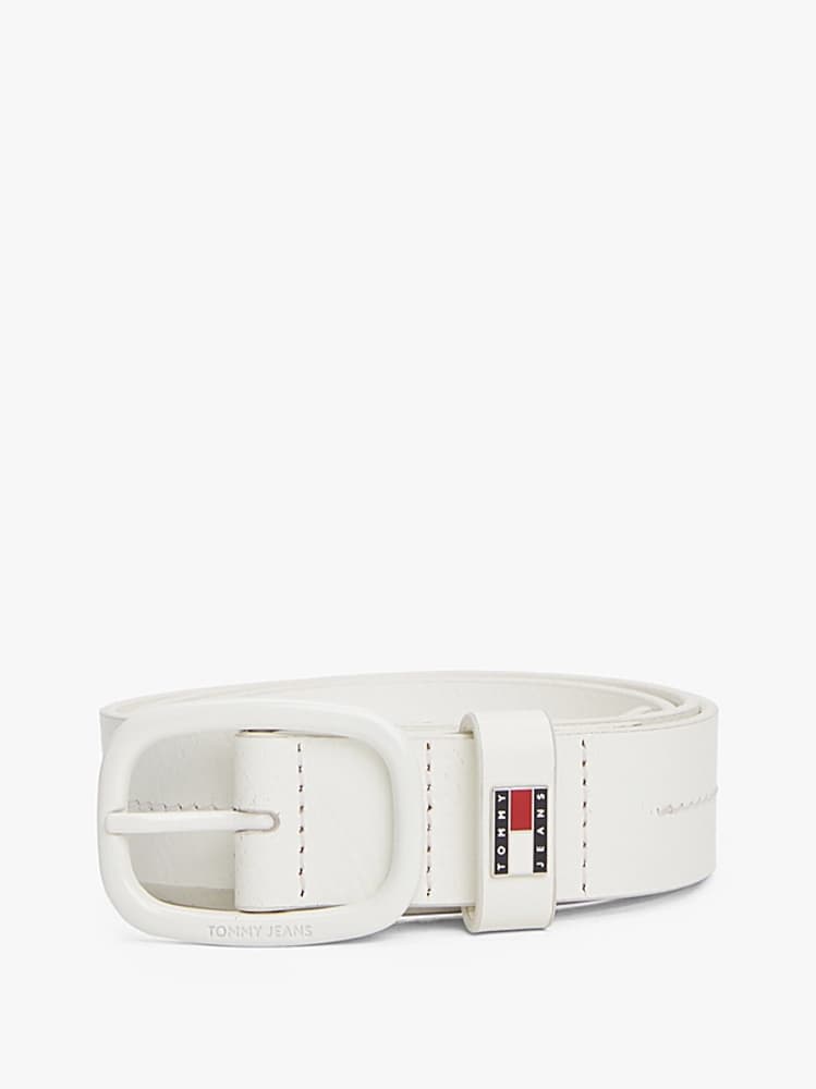 Γυναικεία Δερμάτινη Ζώνη Λευκή Tommy Jeans AW0AW17392-YBH