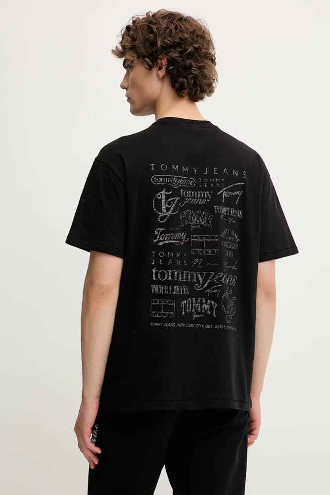Ανδρικό Archive Logos T-shirt Μαύρο Tommy Jeans DM0DM21584-BDS