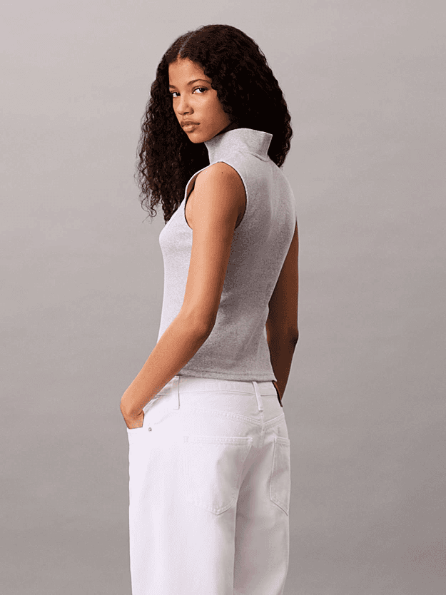 Γυναικείο Αμάνικο Τοπ Γκρι Calvin Klein LV047C909G-P79