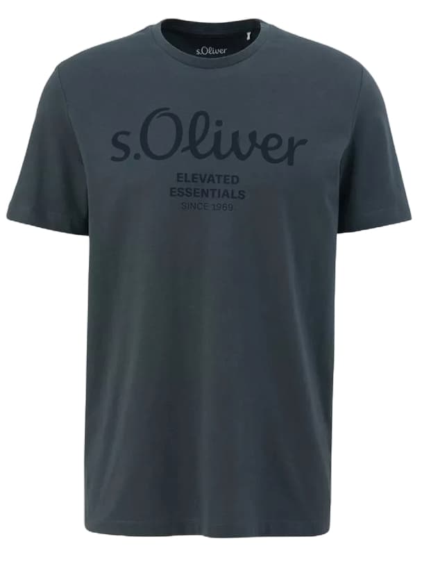 Ανδρικό T-shirt Ανθρακί S.Oliver 2139909-95D2