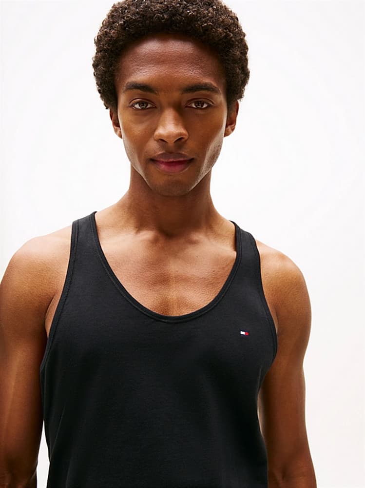 Ανδρικό Σετ Φανελάκια 3 Τεμάχια Μαύρα Tommy Hilfiger UM0UM03387-0SI