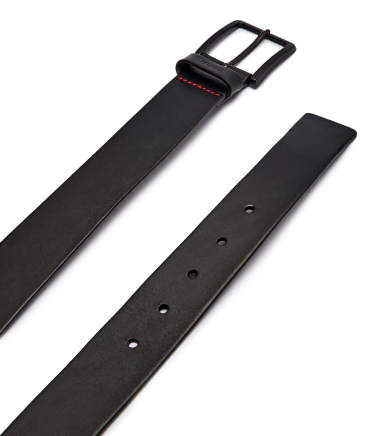 Ανδρική Δερμάτινη Gionio Ζώνη Μαύρη Hugo 50385358-001