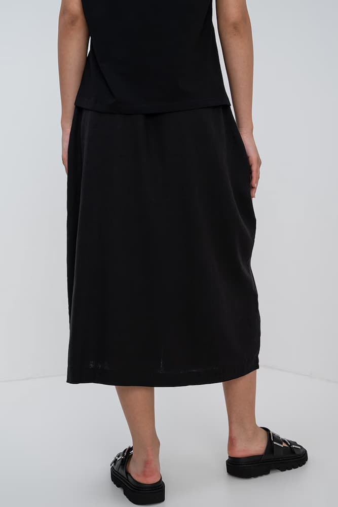 Γυναικεία Λινή Φούστα Μαύρη S.Oliver 2163711-9999