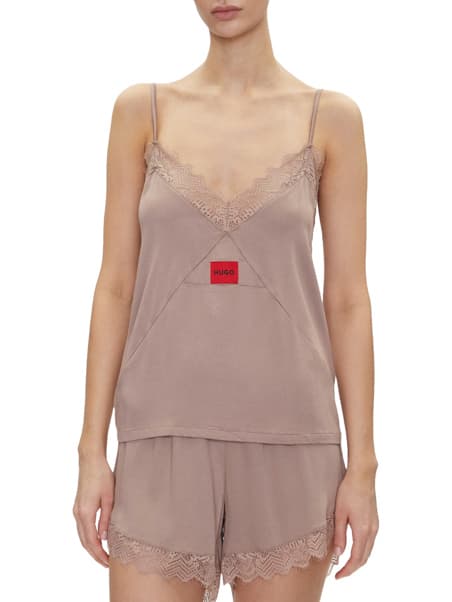 Γυναικείο Τοπ Πυτζάμας Μπεζ Hugo 50531653-218