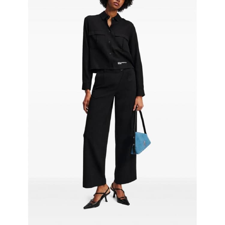 Γυναικείο Πουκάμισο Μαύρο Karl Lagerfeld Jeans A3W11009-999 BLACK