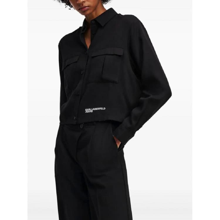 Γυναικείο Πουκάμισο Μαύρο Karl Lagerfeld Jeans A3W11009-999 BLACK