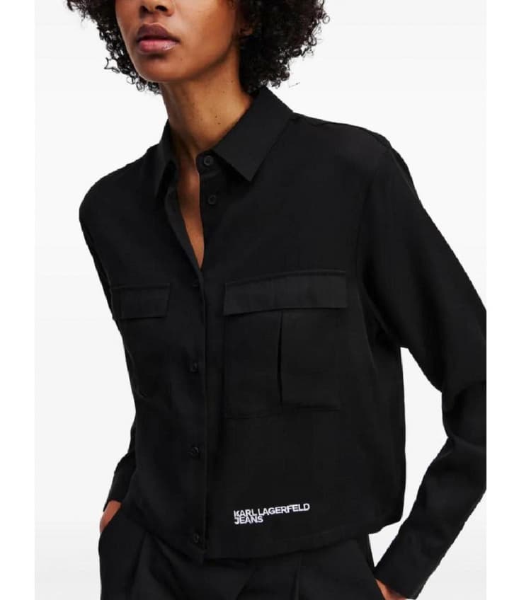 Γυναικείο Πουκάμισο Μαύρο Karl Lagerfeld Jeans A3W11009-999 BLACK