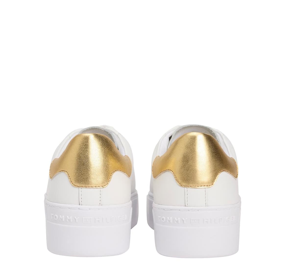 Γυναικεία Δερμάτινα Sneakers Λευκά Tommy Hilfiger FW0FW08756-0HT