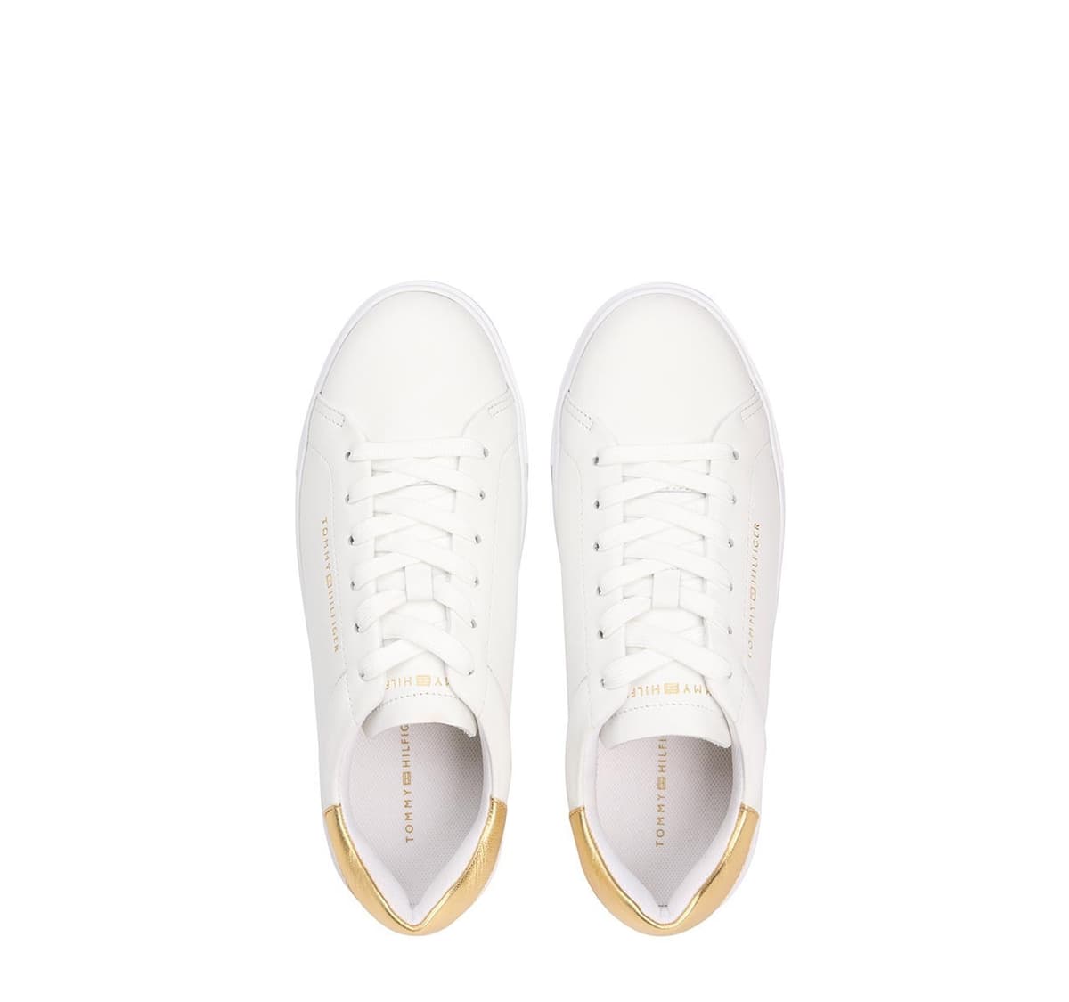 Γυναικεία Δερμάτινα Sneakers Λευκά Tommy Hilfiger FW0FW08756-0HT