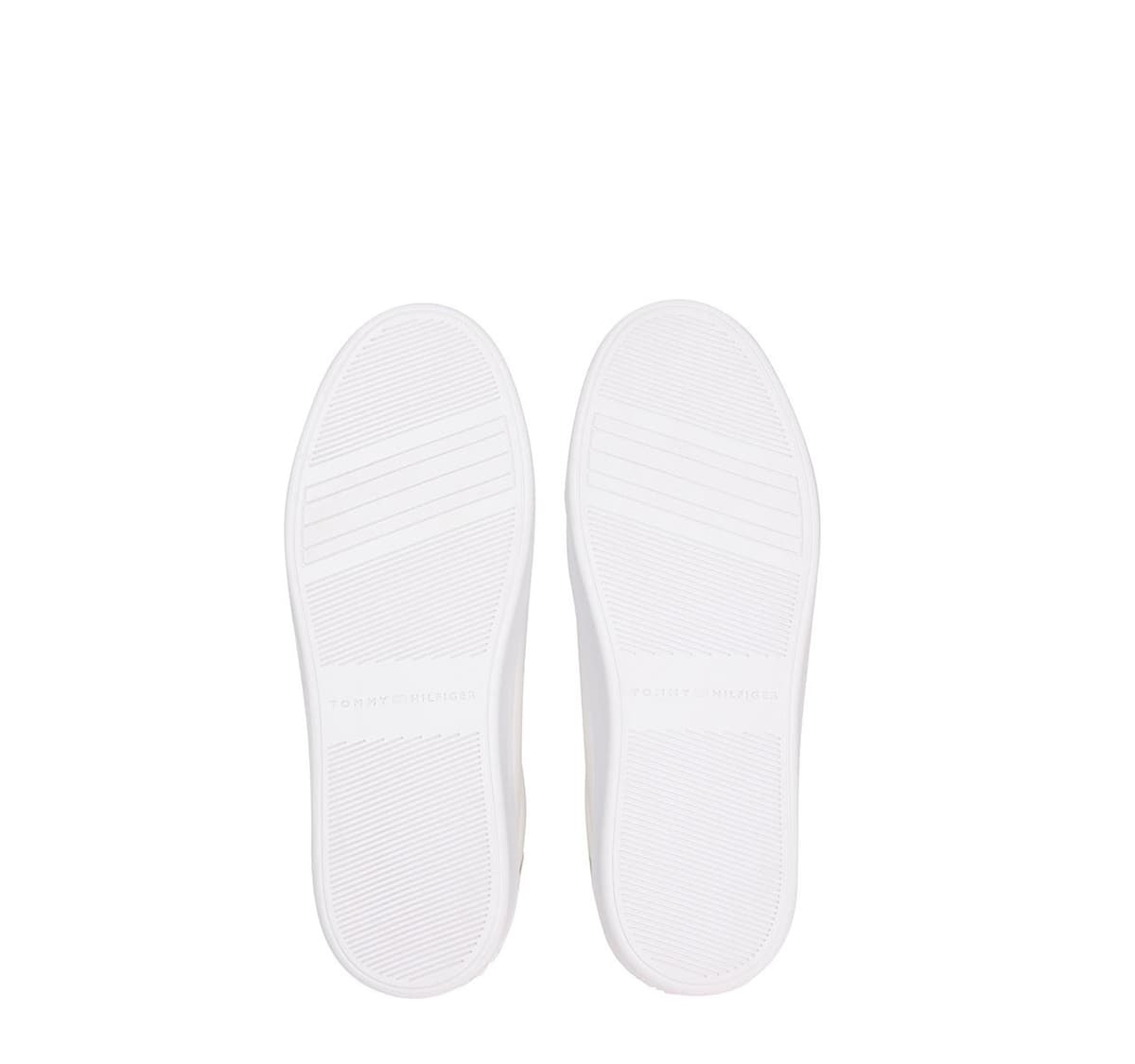 Γυναικεία Δερμάτινα Sneakers Λευκά Tommy Hilfiger FW0FW08756-0HT