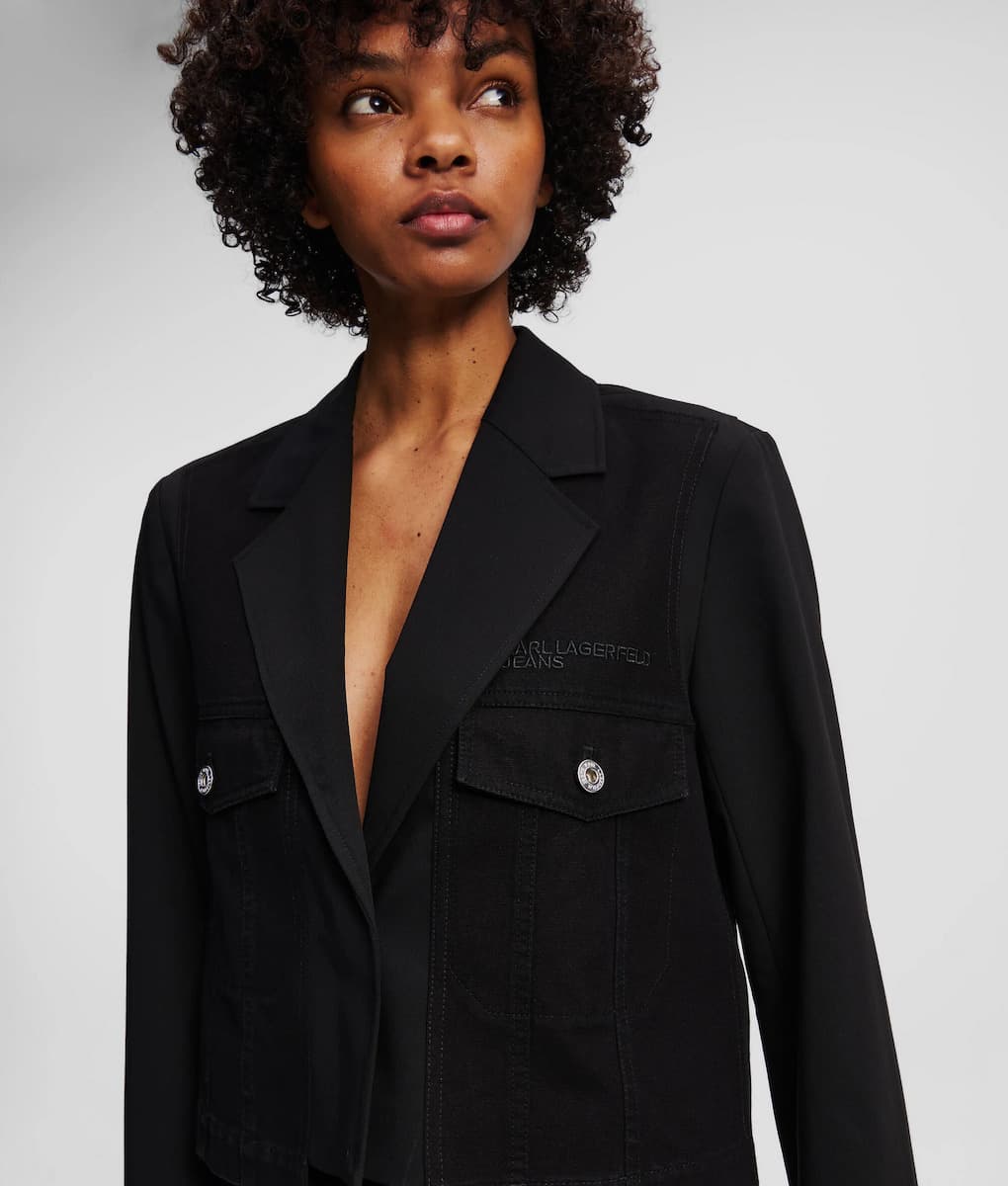 Γυναικείο Σακάκι Μαύρο Karl Lagerfeld Jeans A3W14019-999 BLACK