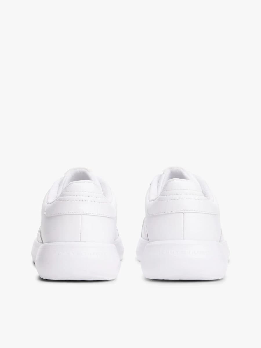 Ανδρικά Δερμάτινα Sneakers Λευκά Tommy Hilfiger FM0FM05529-YBS