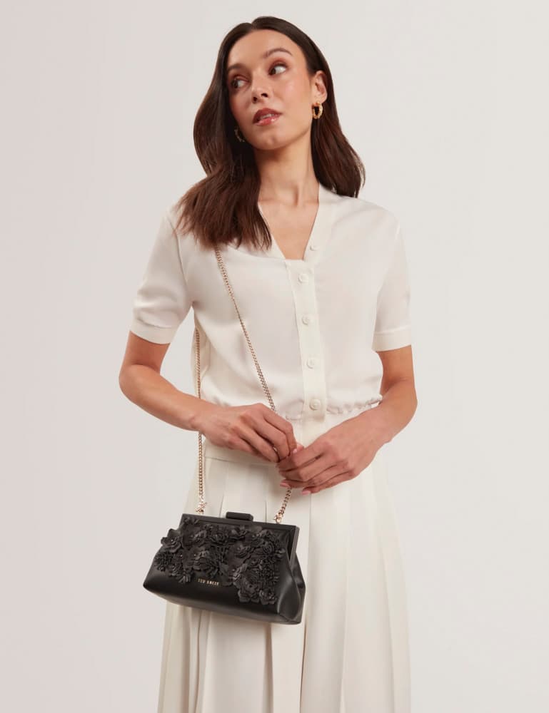 Γυναικεία Fiorell Flower 3D Τσάντα Μαύρη Ted Baker 281523-BLACK