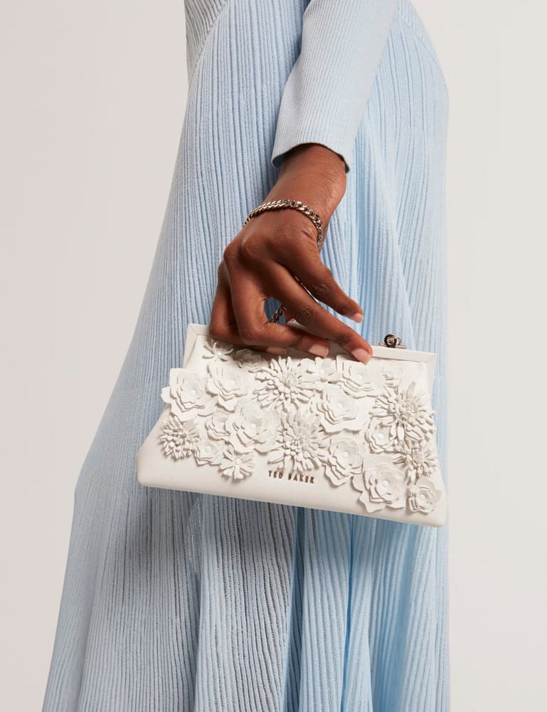 Γυναικεία Fiorell Flower 3D Τσάντα Λευκή Ted Baker 281523-WHITE