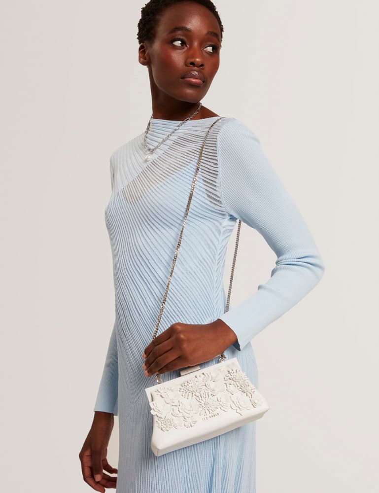 Γυναικεία Fiorell Flower 3D Τσάντα Λευκή Ted Baker 281523-WHITE