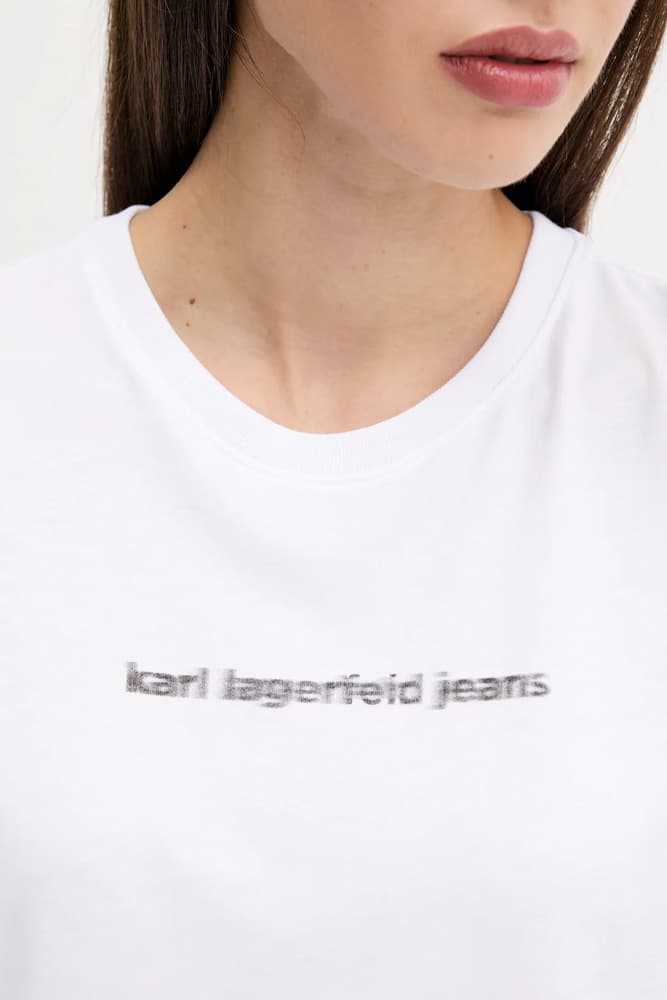 Γυναικείο T-shirt Λευκό Karl Lagerfeld Jeans A3W17039-100 WHITE