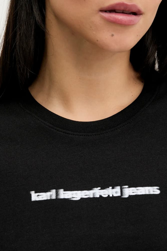 Γυναικείο T-shirt Μαύρο Karl Lagerfeld Jeans A3W17039-999 BLACK