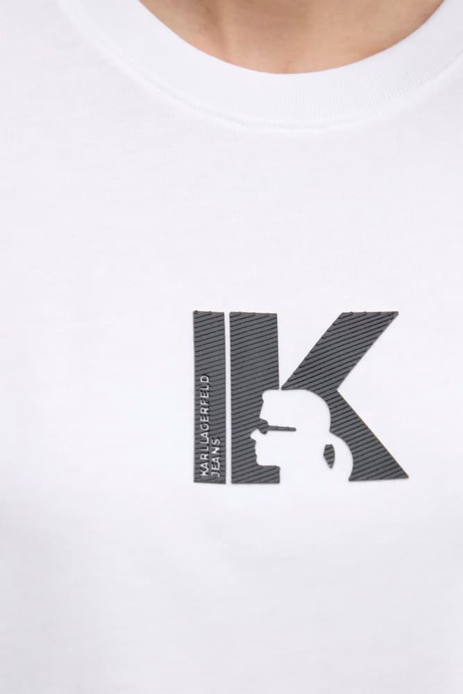 Γυναικείο T-shirt Λευκό Karl Lagerfeld Jeans A3W17094-100 WHITE