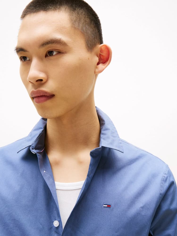 Ανδρικό Πουκάμισο Μπλε Tommy Jeans DM0DM04405-PO6