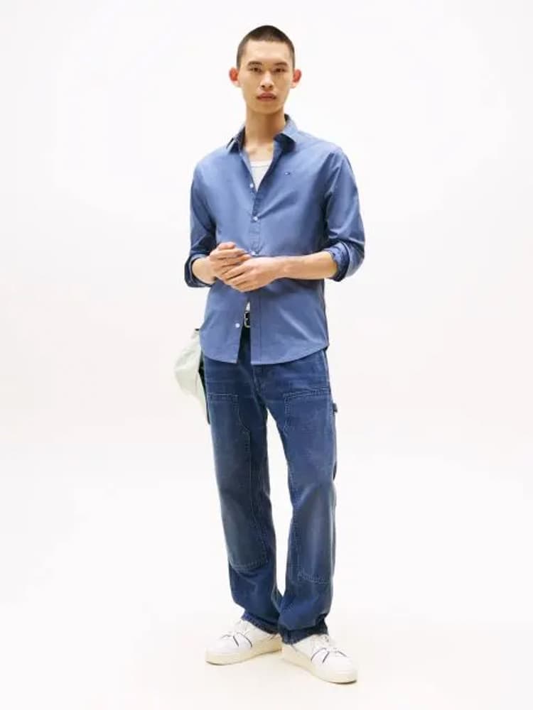 Ανδρικό Πουκάμισο Μπλε Tommy Jeans DM0DM04405-PO6