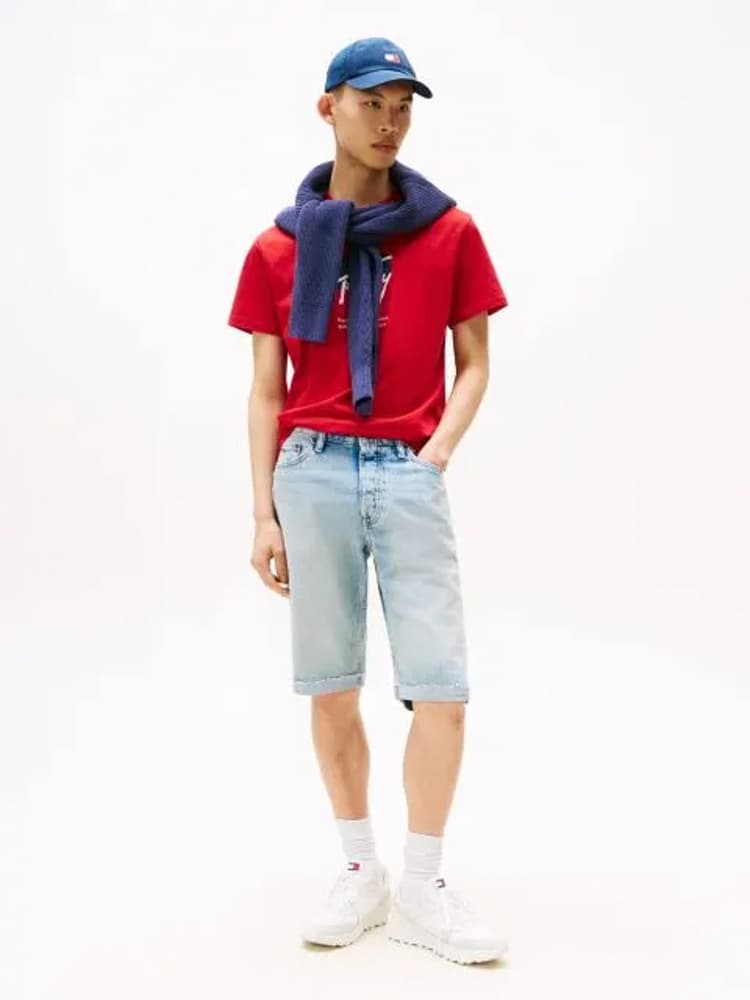 Ανδρικό T-shirt Κόκκινο Tommy Jeans DM0DM21940-XLE