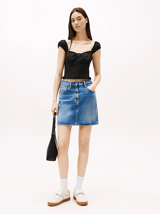 Γυναικείο Τοπ Μαύρο Tommy Jeans DW0DW20985-BDS