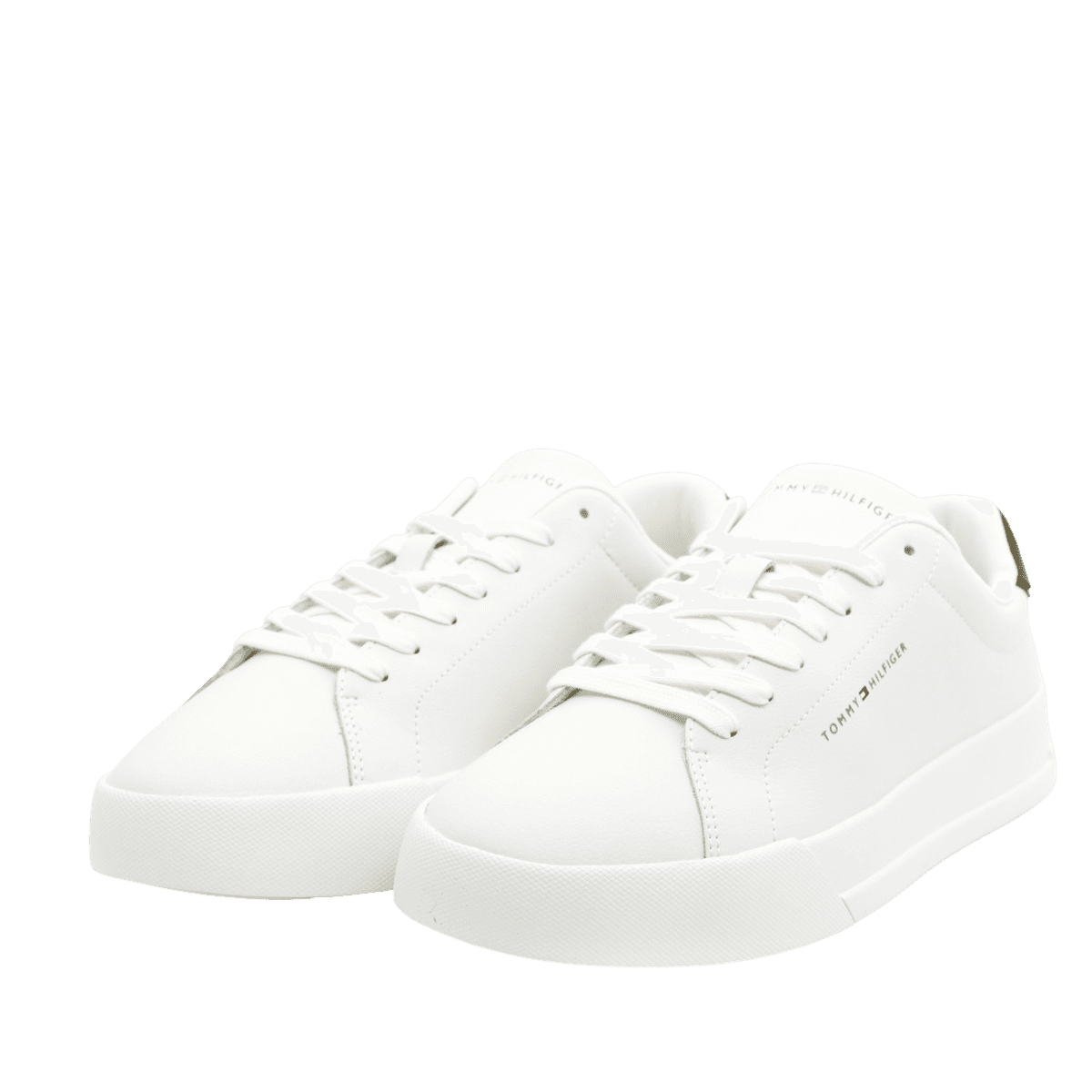 Ανδρικά Δερμάτινα TH Court Essential Sneakers Λευκά Tommy Hilfiger FM0FM05367-0K4