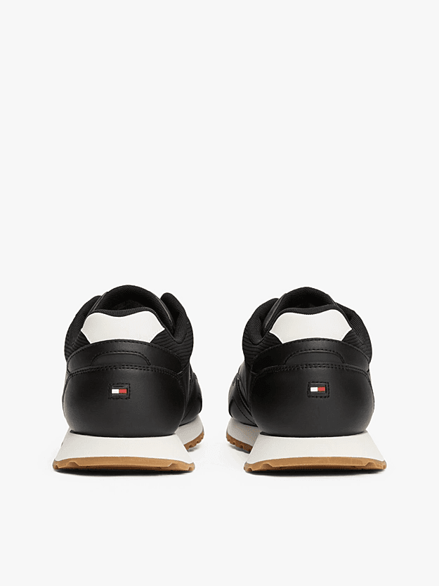 Ανδρικά Δερμάτινα Sneakers Μαύρα Tommy Hilfiger FM0FM05512-BDS