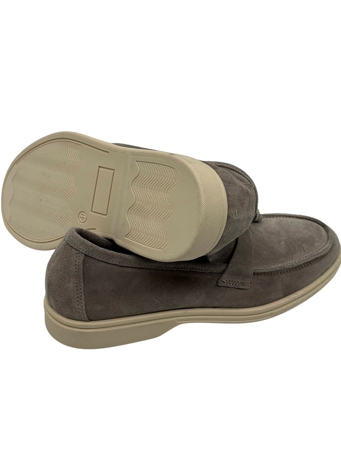 Ανδρικά Δερμάτινα Loafers Γκρι Velafiore 093-TORTORA
