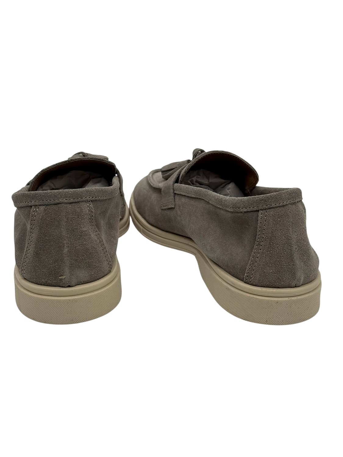 Ανδρικά Δερμάτινα Loafers Γκρι Velafiore 093-TORTORA