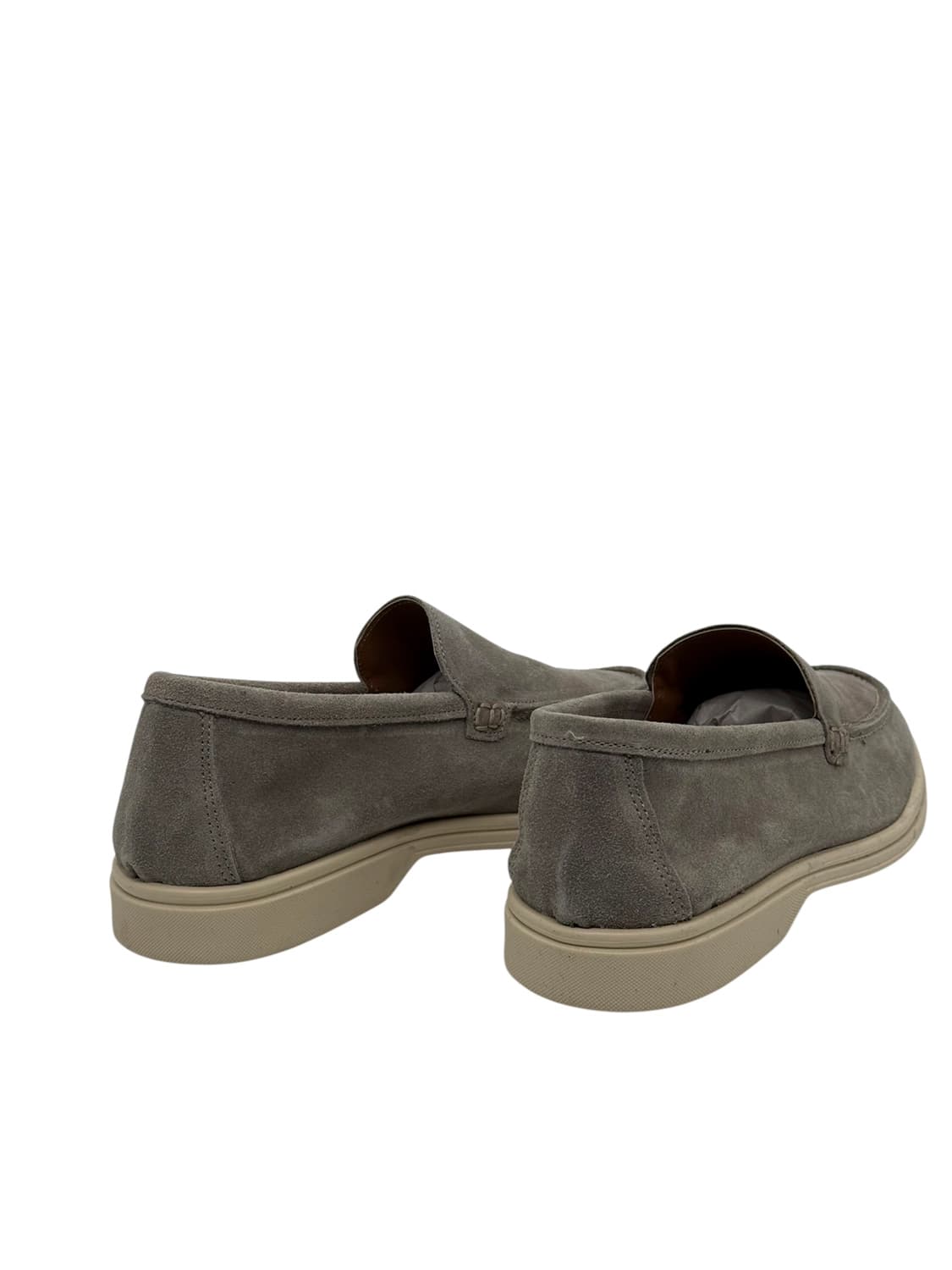 Ανδρικά Δερμάτινα Loafers Γκρι Velafiore 090-TAUPE