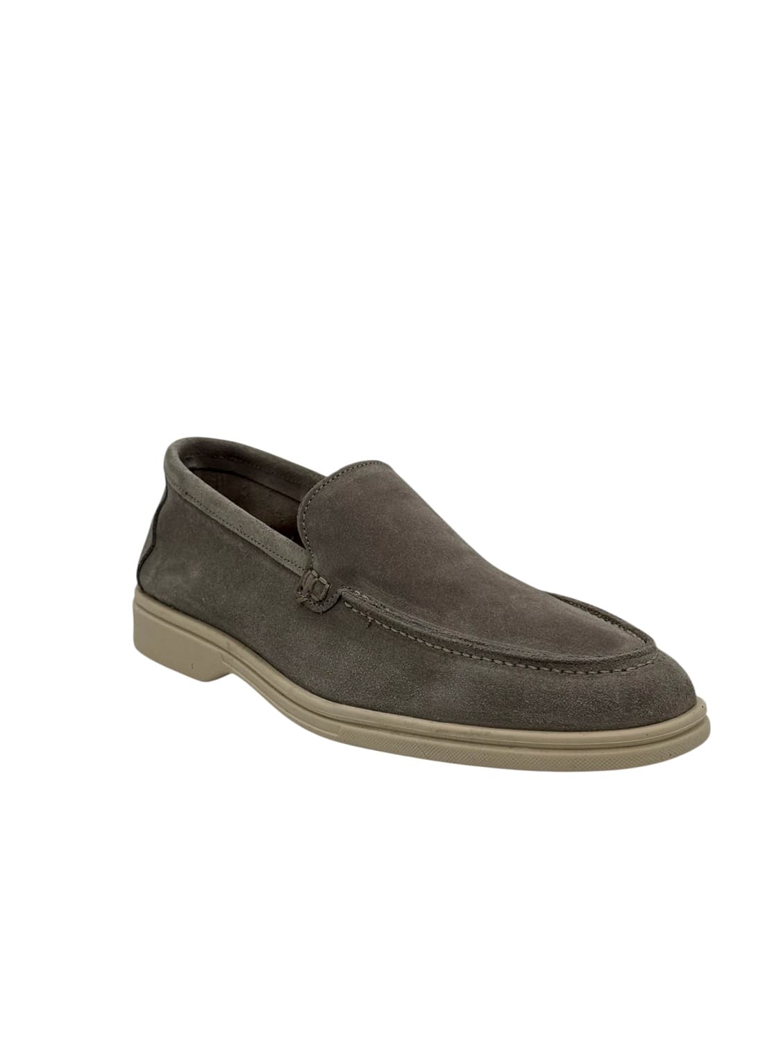 Ανδρικά Δερμάτινα Loafers Γκρι Velafiore 090-TAUPE