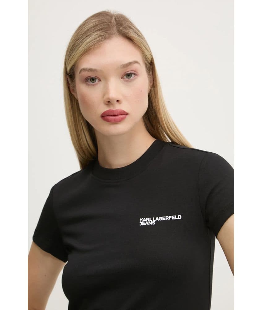 Women's T-Shirts Karl Lagerfeld Black