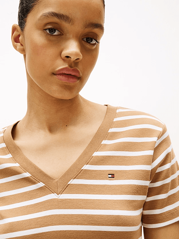 Γυναικείο T-shirt Καφέ Tommy Hilfiger WW0WW40584-0BN