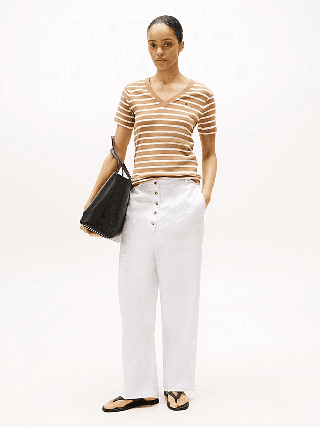 Γυναικείο T-shirt Καφέ Tommy Hilfiger WW0WW40584-0BN