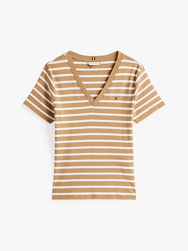 Γυναικείο T-shirt Καφέ Tommy Hilfiger WW0WW40584-0BN