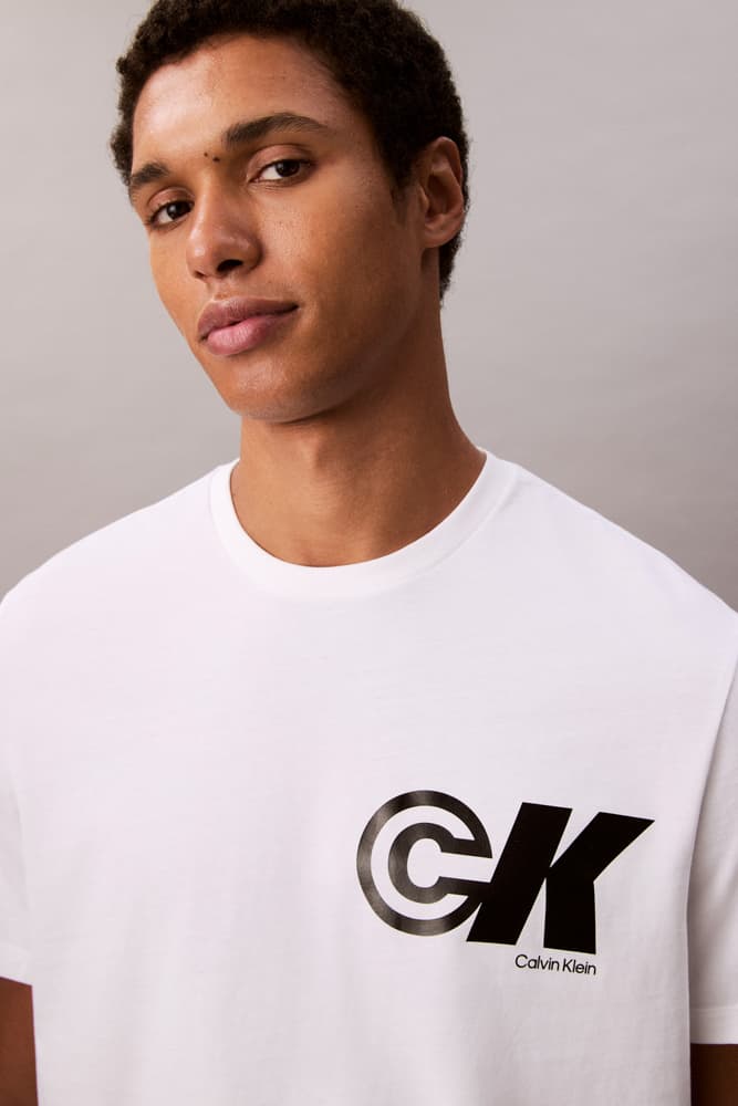 Ανδρικό T-shirt Λευκό Calvin Klein LV04RC835G-YAA