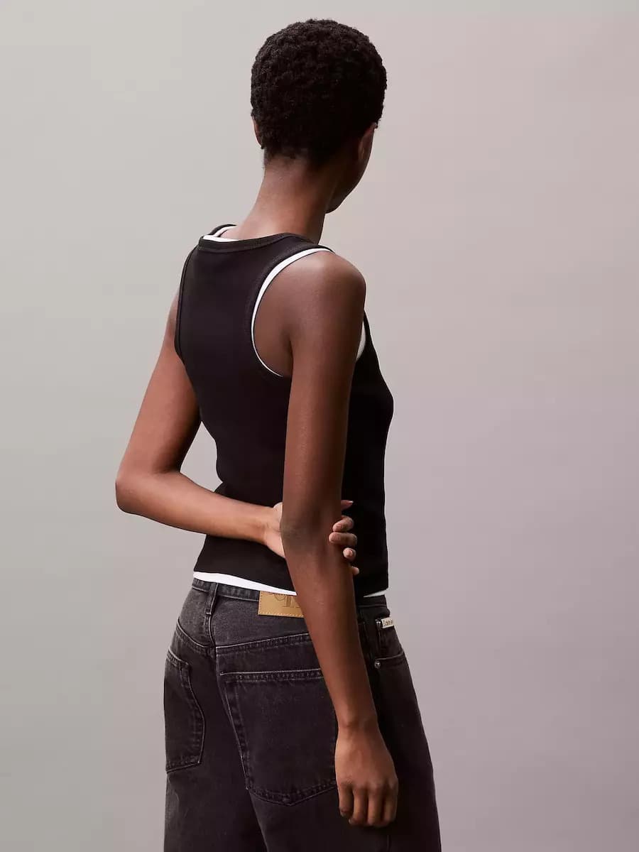 Women's Sleeveless Tops Calvin Klein Black