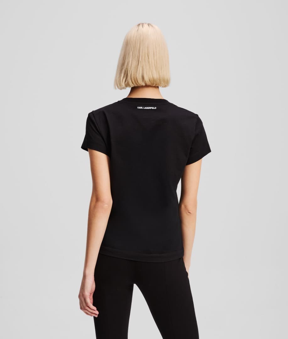 Γυναικείο T-shirt Μαύρο Karl Lagerfeld A3W17104-999 BLACK