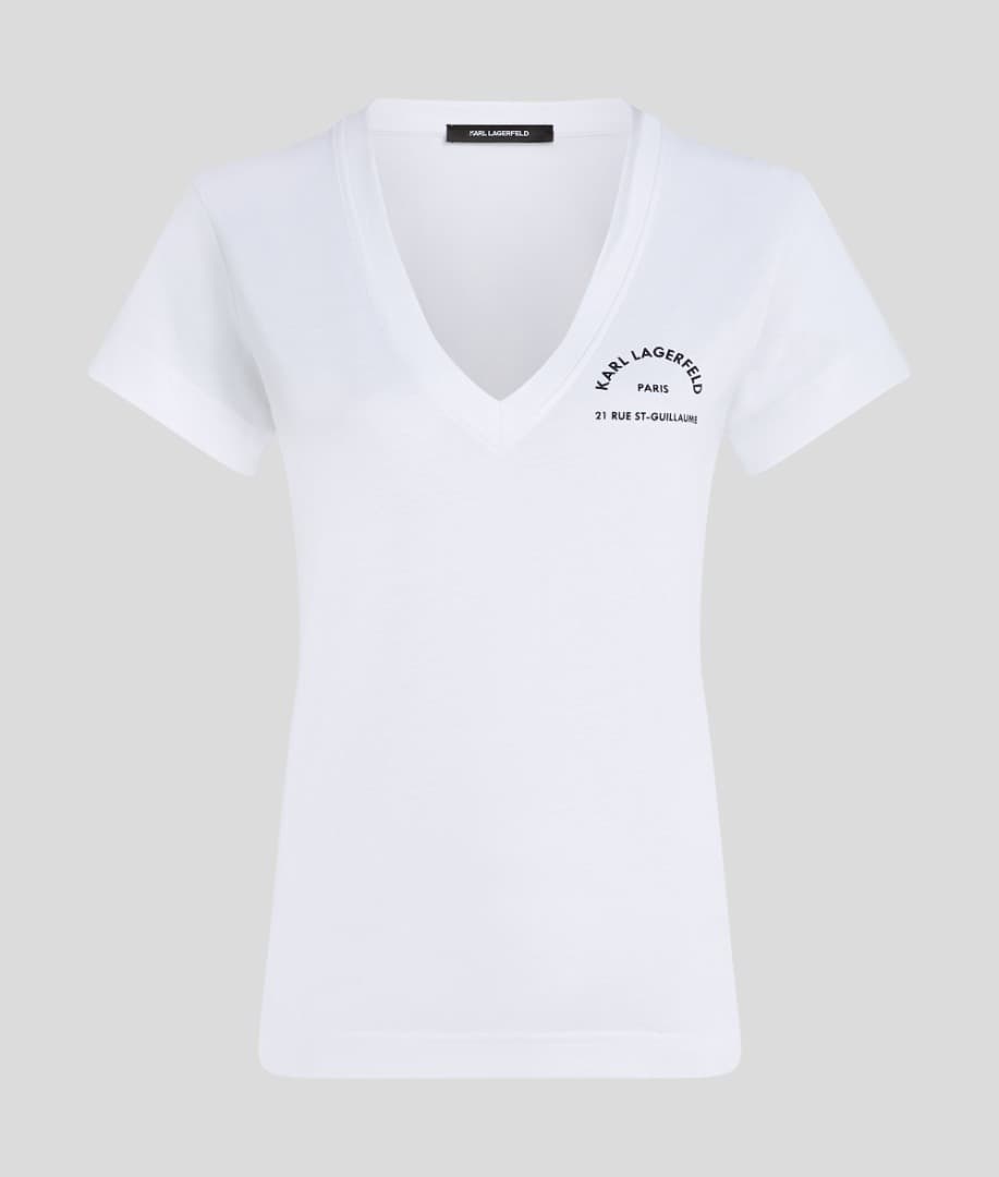 Γυναικείο T-shirt Λευκό Karl Lagerfeld A3W17104-100 WHITE