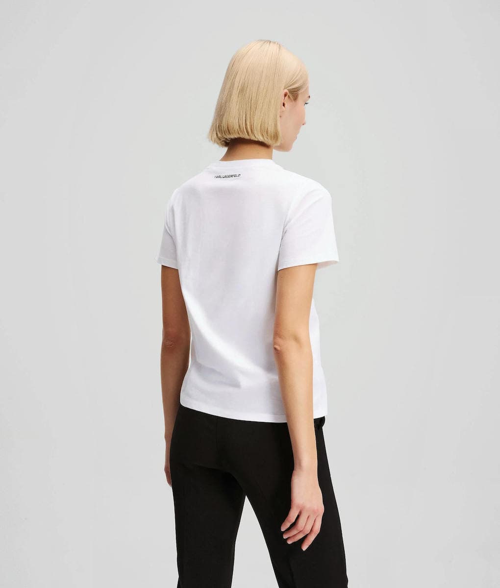 Γυναικείο T-shirt Λευκό Karl Lagerfeld A3W17105-100 WHITE