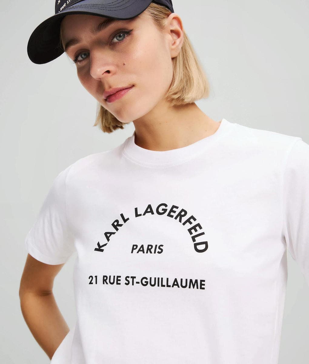 Γυναικείο T-shirt Λευκό Karl Lagerfeld A3W17105-100 WHITE