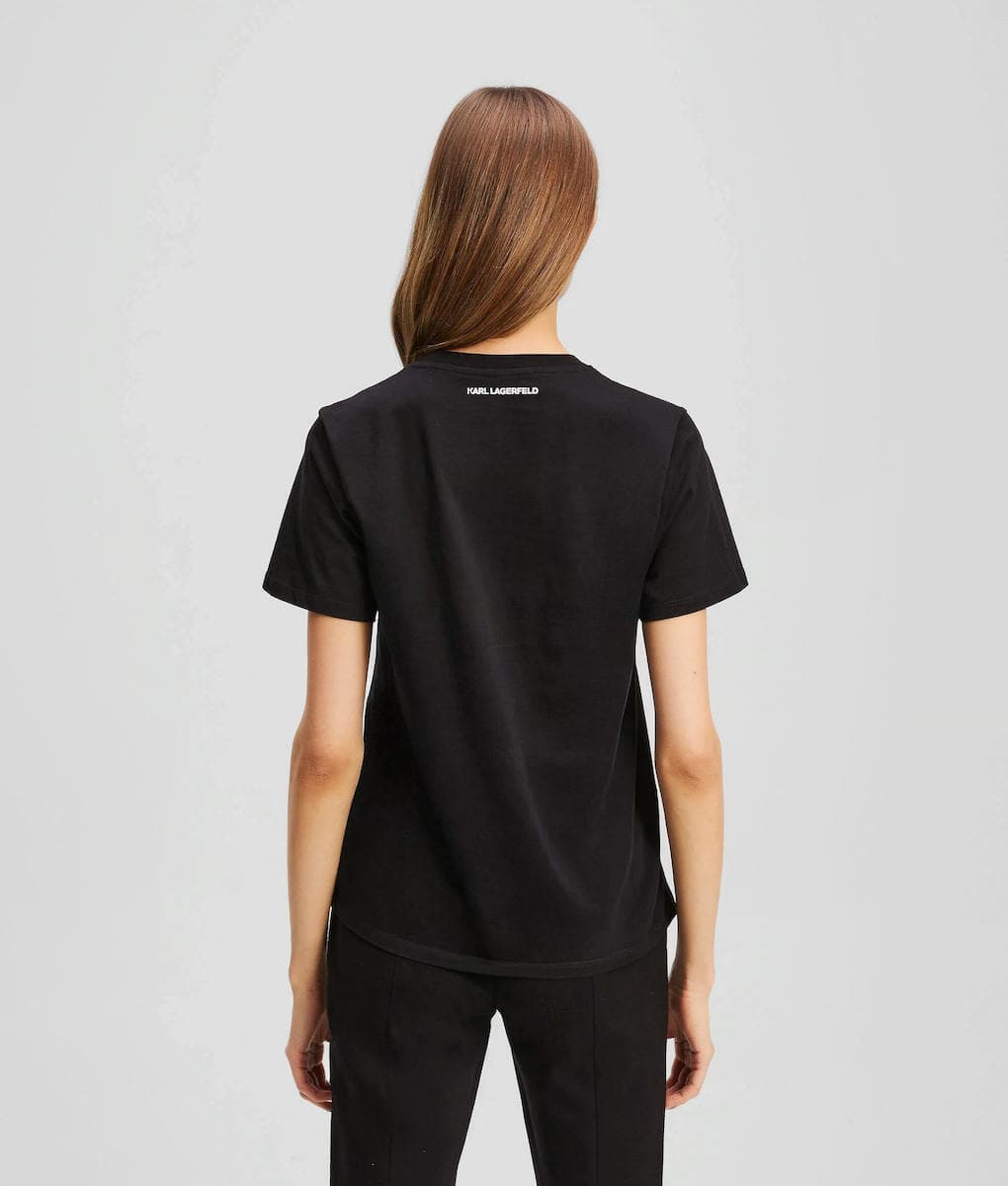 Γυναικείο T-shirt Μαύρο Karl Lagerfeld A3W17105-999 BLACK