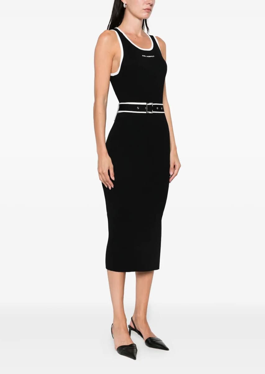 Γυναικείο Αμάνικο Φόρεμα Μαύρο Karl Lagerfeld A3W13039-999 BLACK