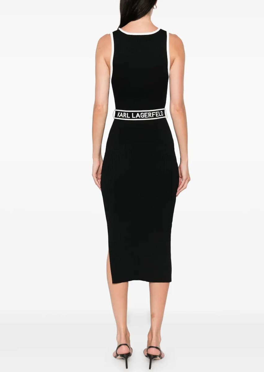 Γυναικείο Αμάνικο Φόρεμα Μαύρο Karl Lagerfeld A3W13039-999 BLACK