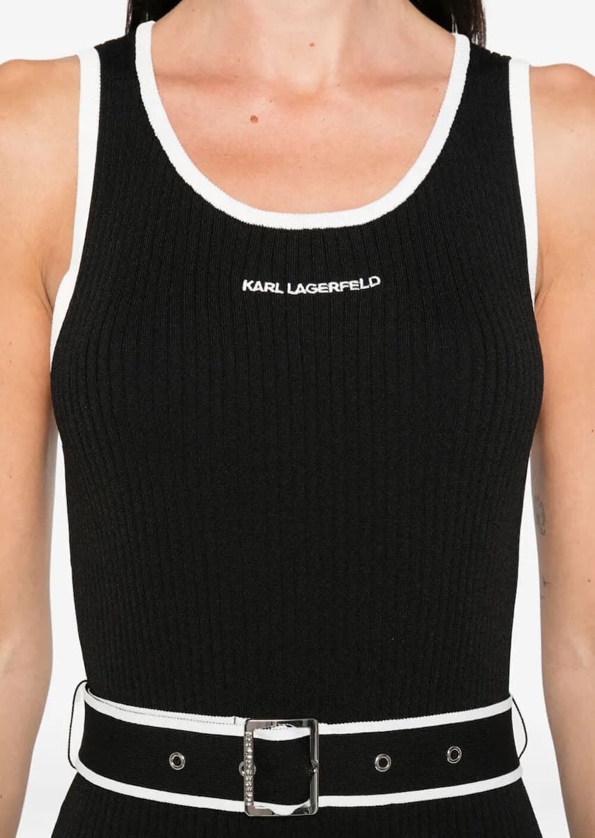 Γυναικείο Αμάνικο Φόρεμα Μαύρο Karl Lagerfeld A3W13039-999 BLACK