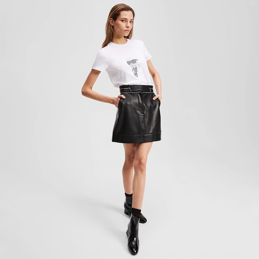 Γυναικείο T-shirt Λευκό Karl Lagerfeld A3W17076-100 WHITE