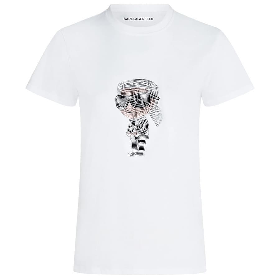 Γυναικείο T-shirt Λευκό Karl Lagerfeld A3W17076-100 WHITE