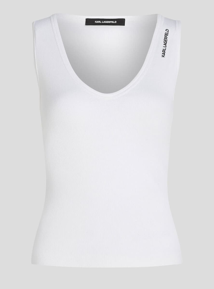 Γυναικείο Tank Top Λευκό Karl Lagerfeld A3W17005-100 WHITE